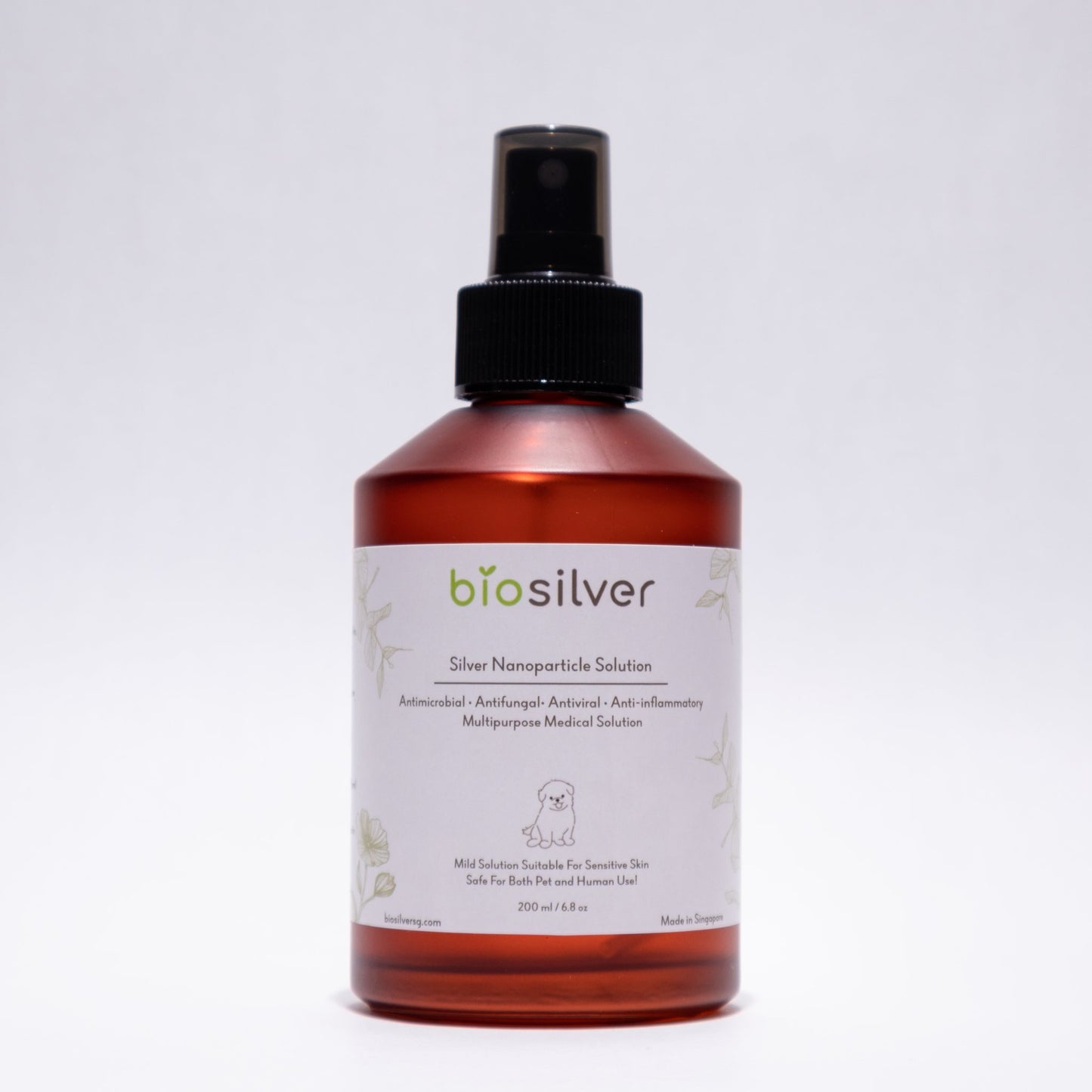 Biosilver™ Silver Nanoparticle Solution-Colloidal Silver Alternative-Silver Spray-Bottle Front